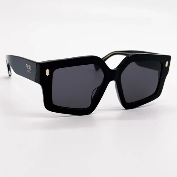NEW FE40162F 01A GEOMETRIC WOMEN SUNGLASSES FENDI Fendi NEW FE40162F 01A GEOMETRIC WOMEN SUNGLASSES FENDI  main image 3